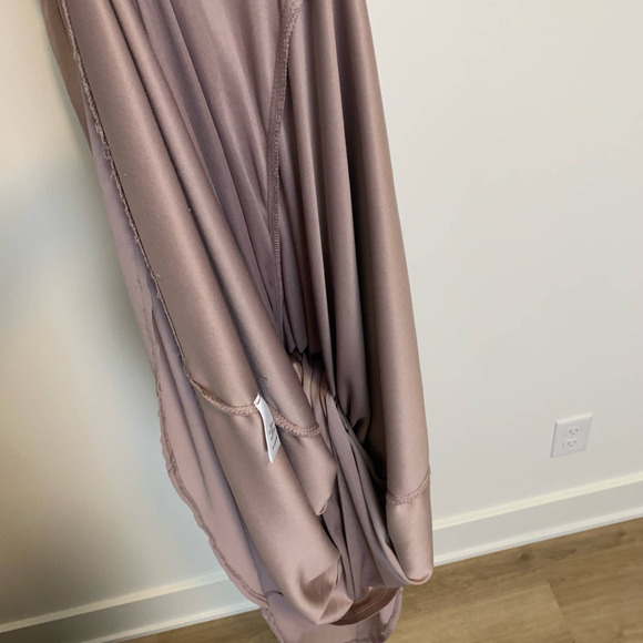 Lulus Womens Lulus Air of Romance Taupe Maxi Dress Medium Bridesmaid - Picture 15 of 16